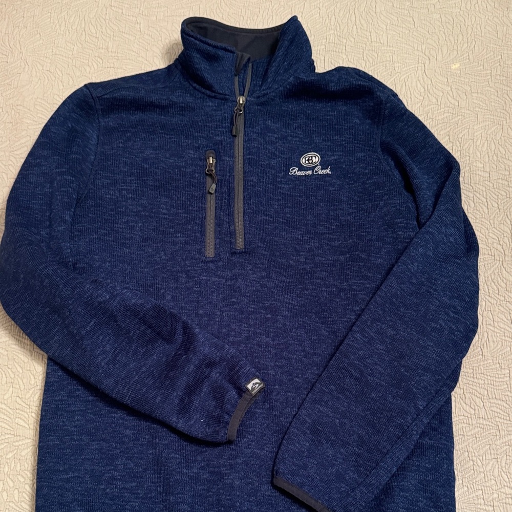 Navy Blue Beaver Creek Quarter-Zip Pullover men’s size small